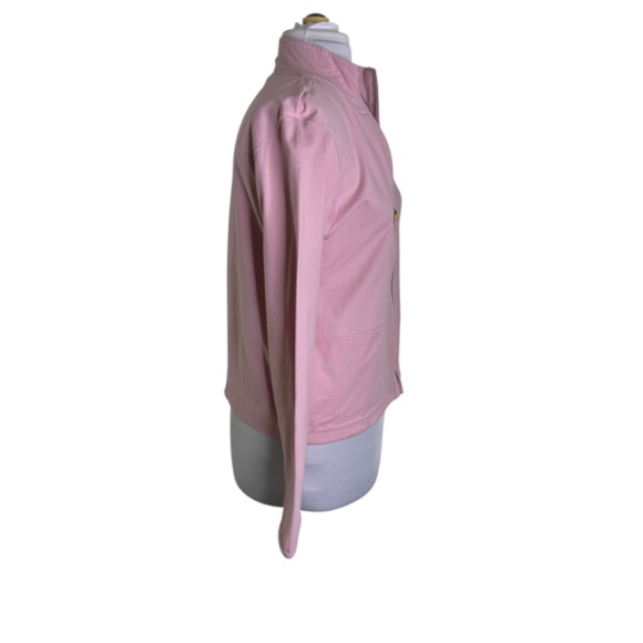 Danskin Full Front Zip Side Pockets Pink Warmup Jacket Size M - Picture 3 of 8